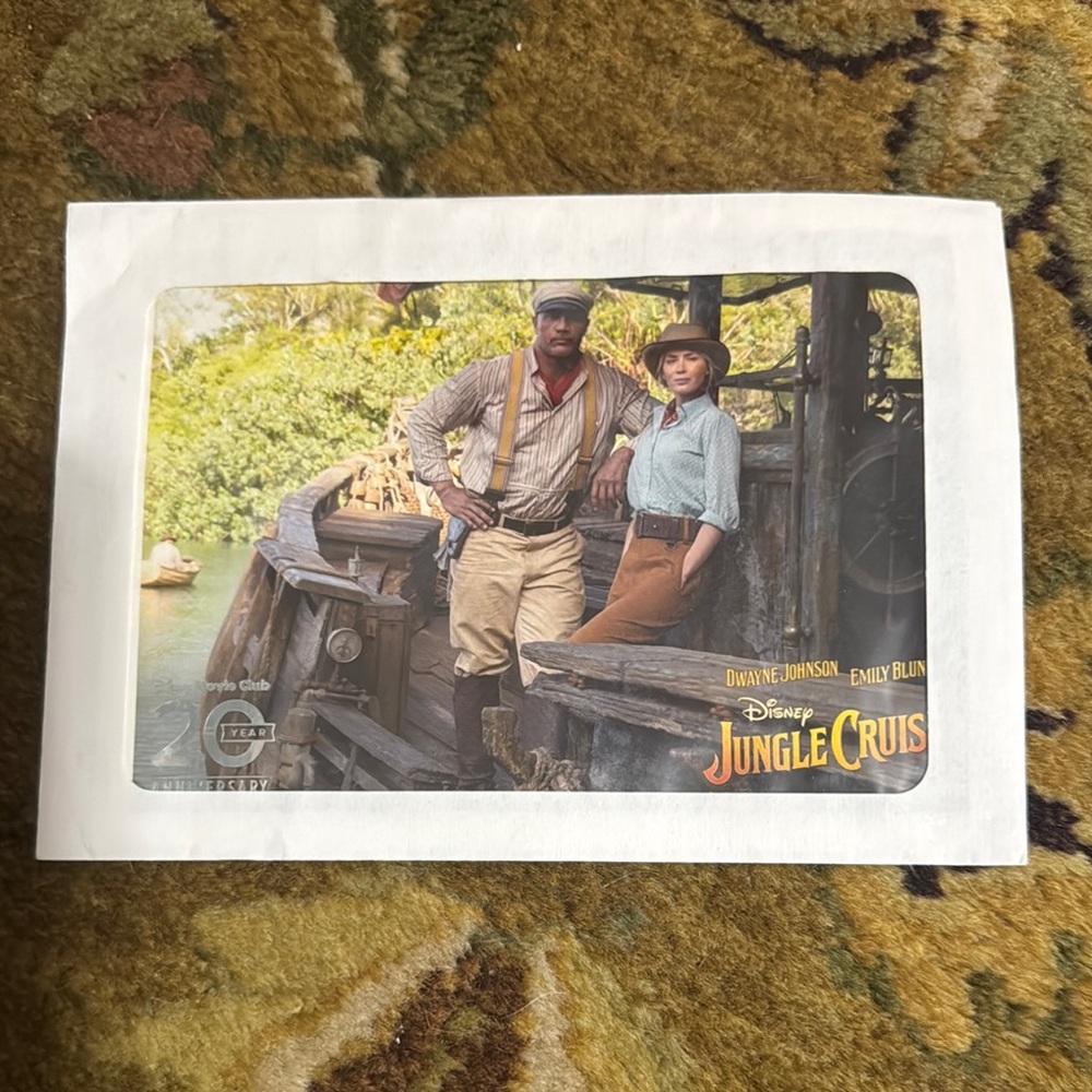 Disney Jungle Cruise Adventure Print with Green and Brown Tones